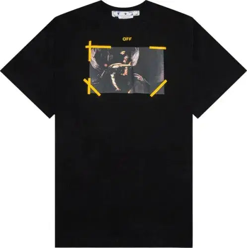 Off-White Diag ARR Carav Mercy Skat Black Tee