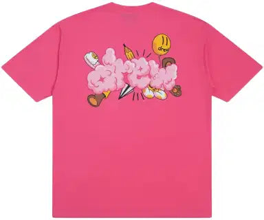 Drew House Doodle Joy Short Sleeve Tee Pink