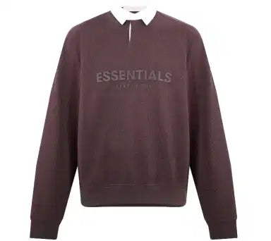 Fear Of God Essentials Plum Pullover Polo Tee