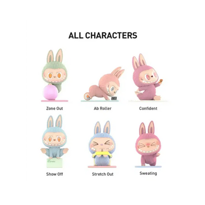 Pop Mart Labubu The Monsters Lazy Yoga Series Figures Sealed Case