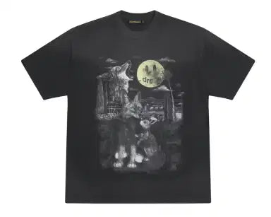 Drew House Full Moon SS Tee Faded Black