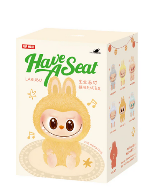 Pop Mart Labubu The Monsters Have a Seat Vinyl Plush Sealed Case (PACK OF 1)