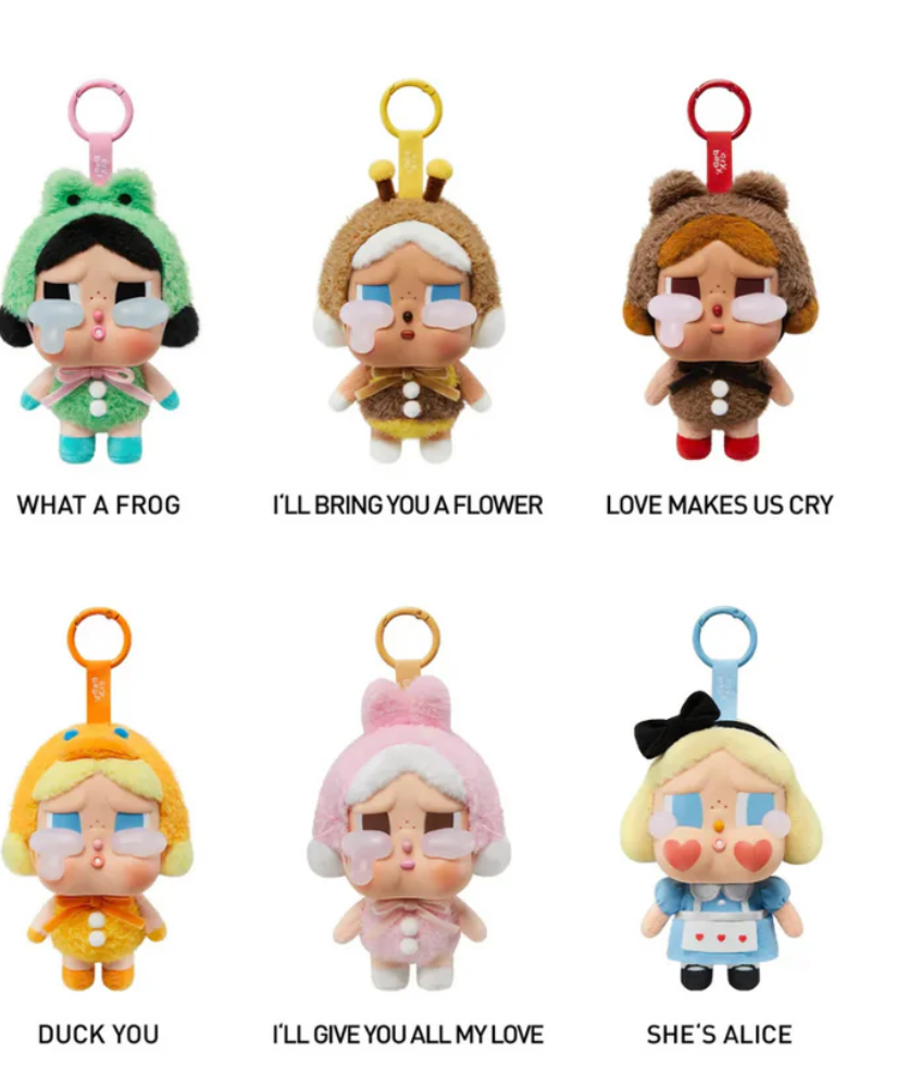 Pop Mart Cry Baby Crying Again Series Vinyl Face Plush Single Blind Box (pack of 1)