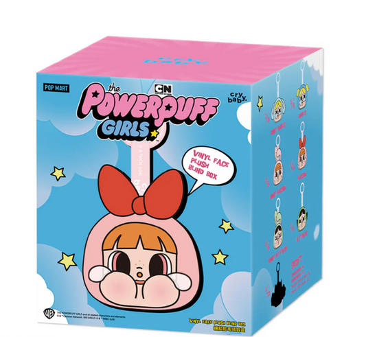 Pop Mart CryBaby x Powerpuff Girls Series Vinyl Face Plush Sealed Case (pack of 1)