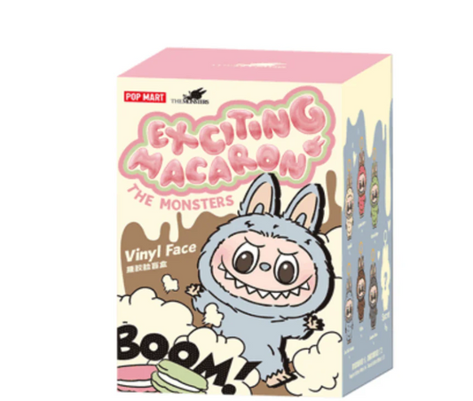 Pop Mart Labubu The Monsters Tasty Macarons Vinyl Face Sealed Case (Pack of 1)