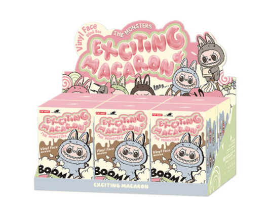 Pop Mart Labubu The Monsters Tasty Macarons Vinyl Face Sealed Case (pack of 6)