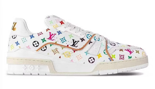 Louis Vuitton LV Trainer Takashi Murakami White