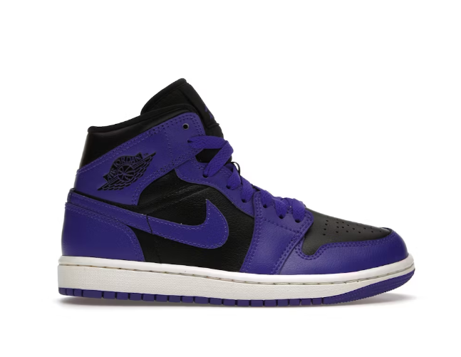 Air Jordan 1 Mid 'Purple Black' (WMNS)