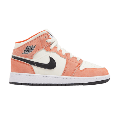 Air Jordan 1 Mid SE 'Orange Suede' (GS)