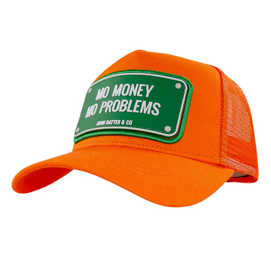 Mo Money Mo Problems Orange Trucker Cap