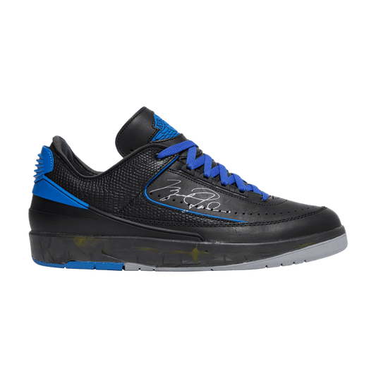 Off White X Jordan 2 Retro Low SP 'Black Varsity Royal'