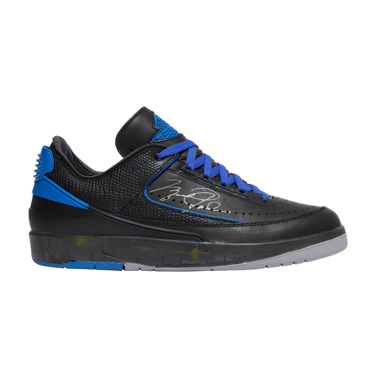 Off White X Air Jordan 2 Retro Low SP 'Black Varsity Royal'
