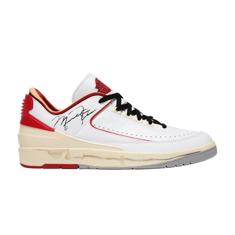 Off White X Jordan 2 Retro Low Sp 'White Varsity Red'